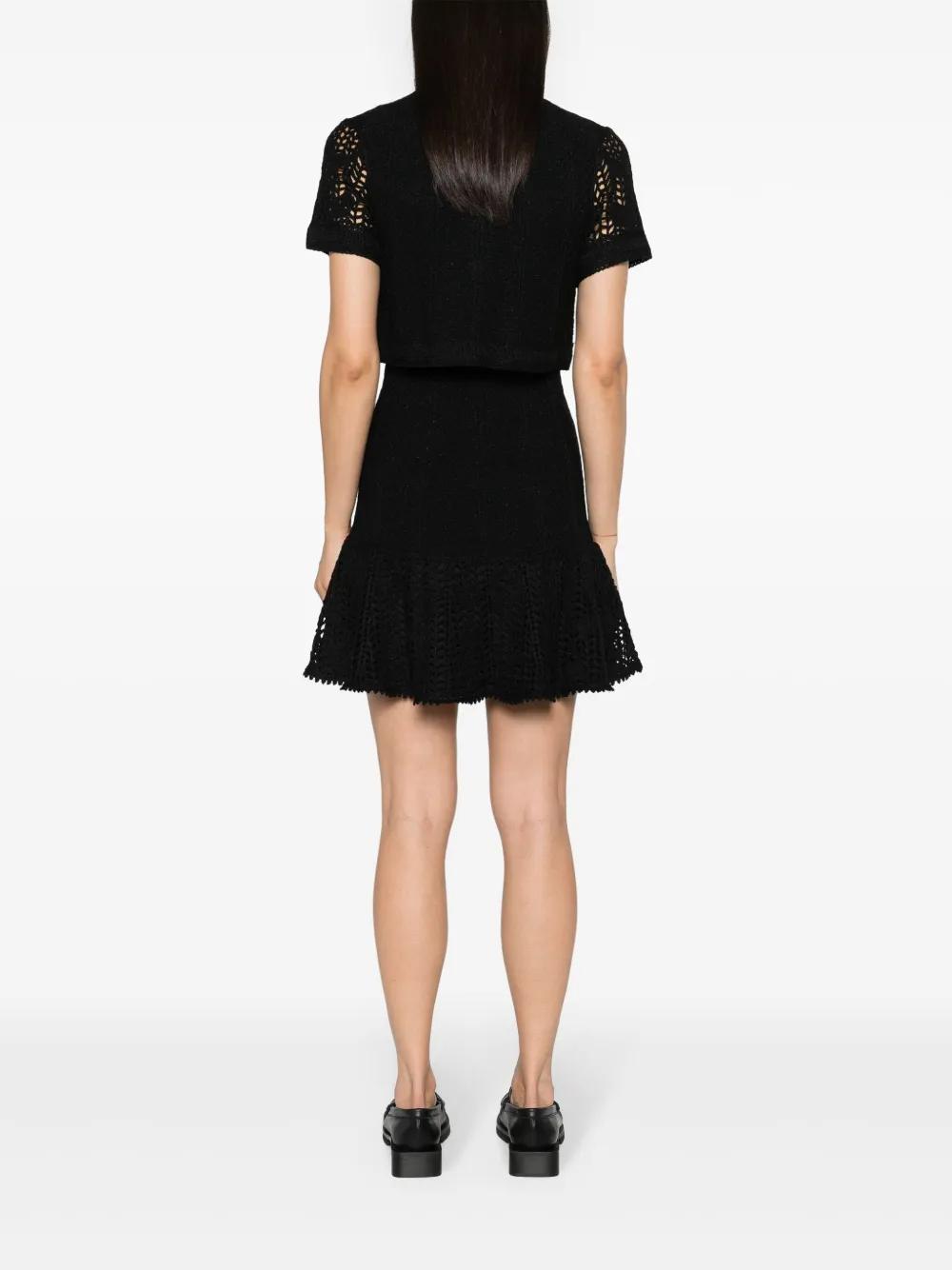 layered crochet mini dress Product Image