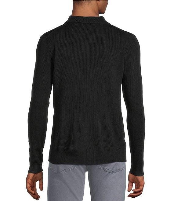 Murano The Murano Show Collection Solid Quarter-Zip Long Sleeve Polo Shirt Product Image