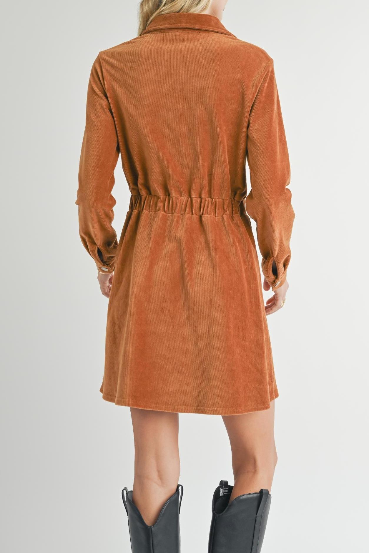 Morrison Cord Shirt Mini Dress Product Image