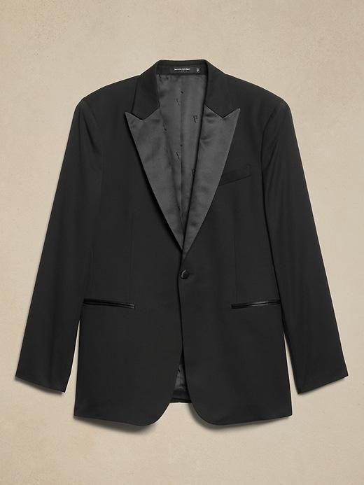 Tailored-Fit Luxe Tuxedo Suit Jacket Product Image