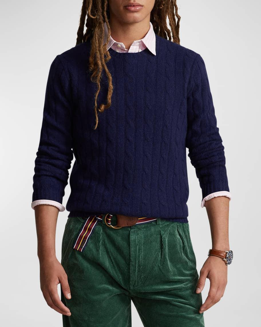 Mens The Iconic Cable-Knit Cashmere Sweater Product Image