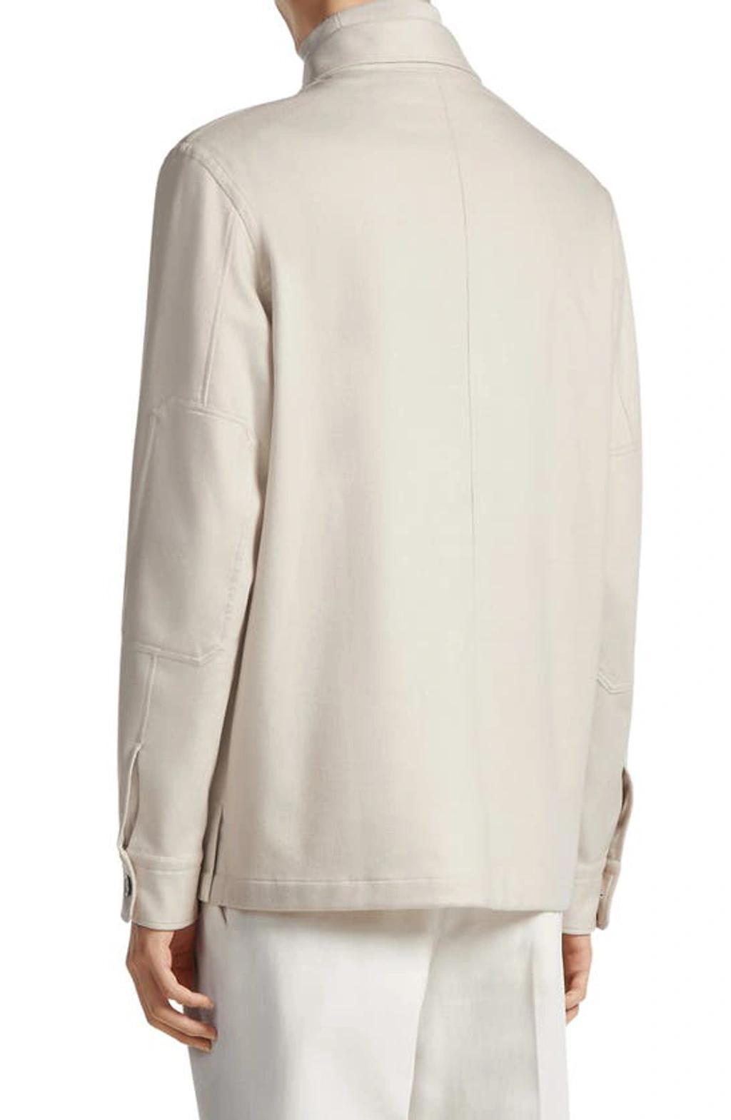 ZEGNA Surchemise Alba En Oasi Cashmere In White Product Image