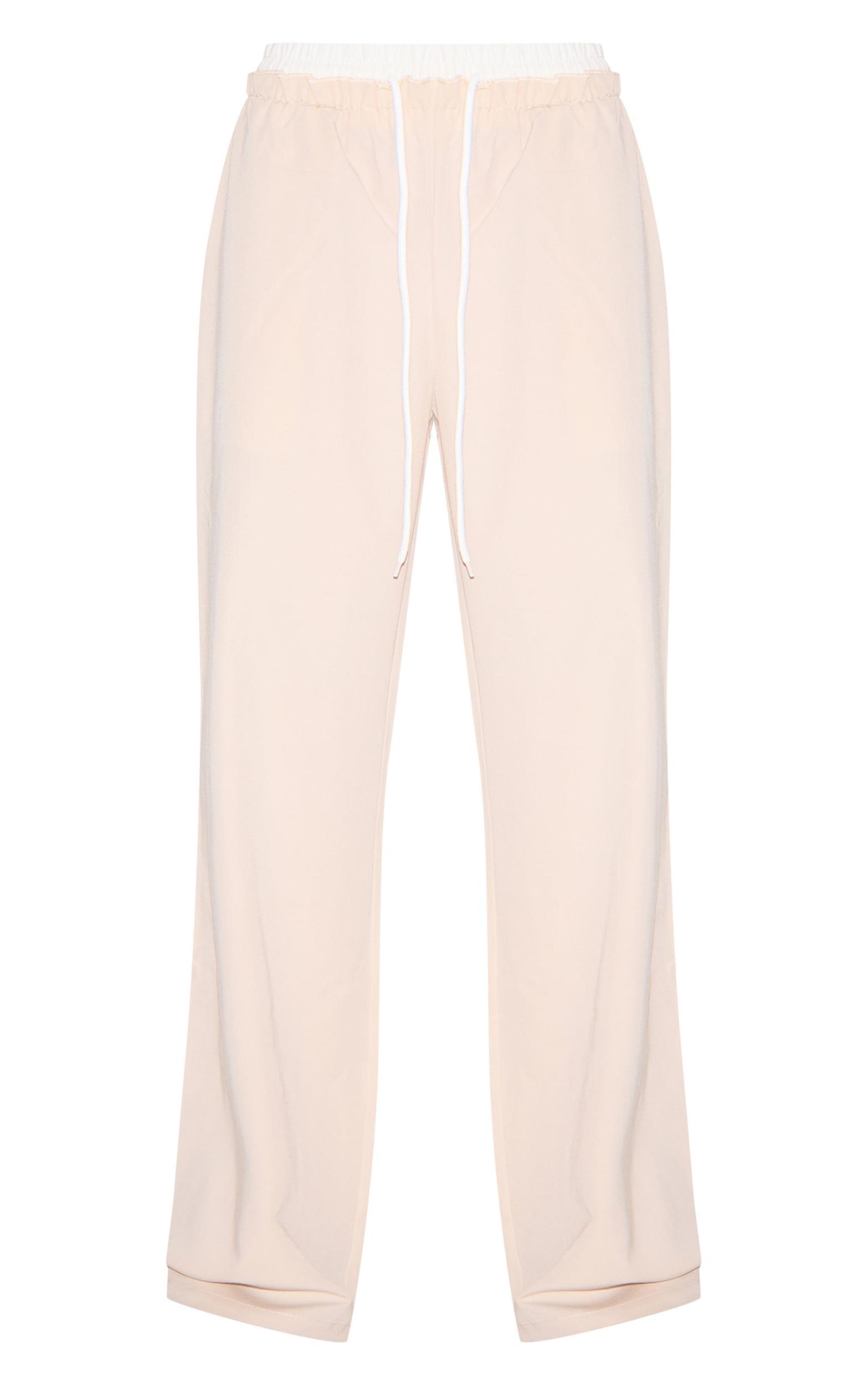 Stone Boxer Detail Drawstring Waist Pants Product Image