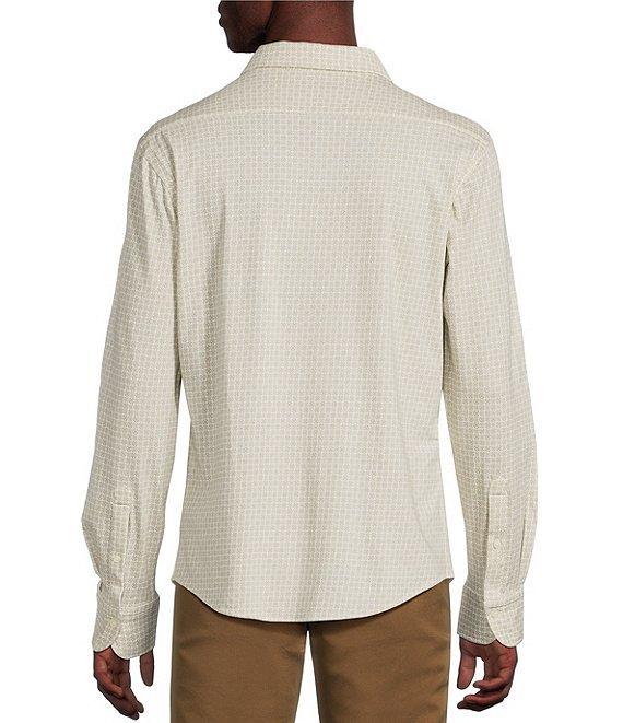 Cremieux Blue Label Geometric Print Coat Front Knit Shirt Product Image