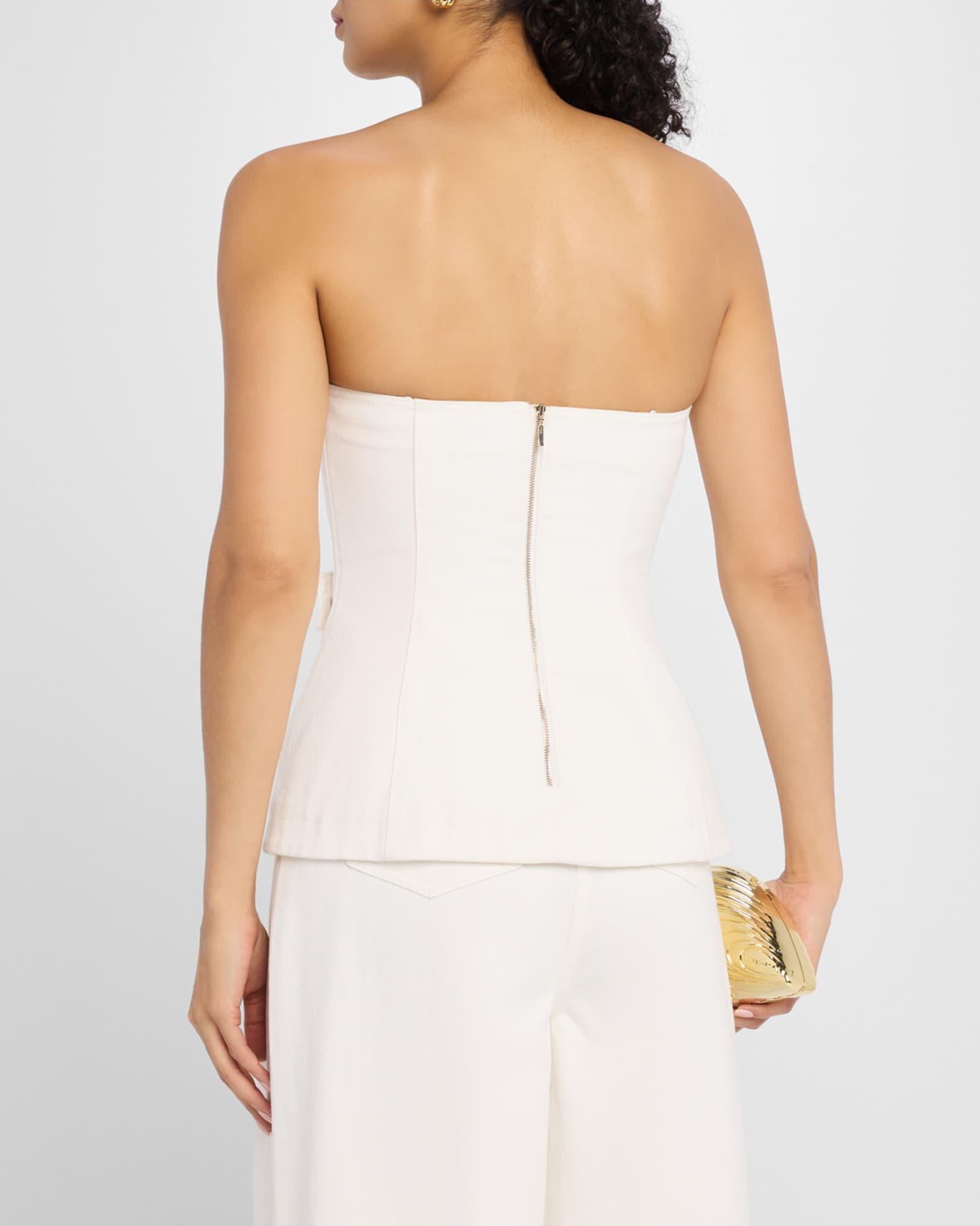 Micah Denim Strapless Top Product Image