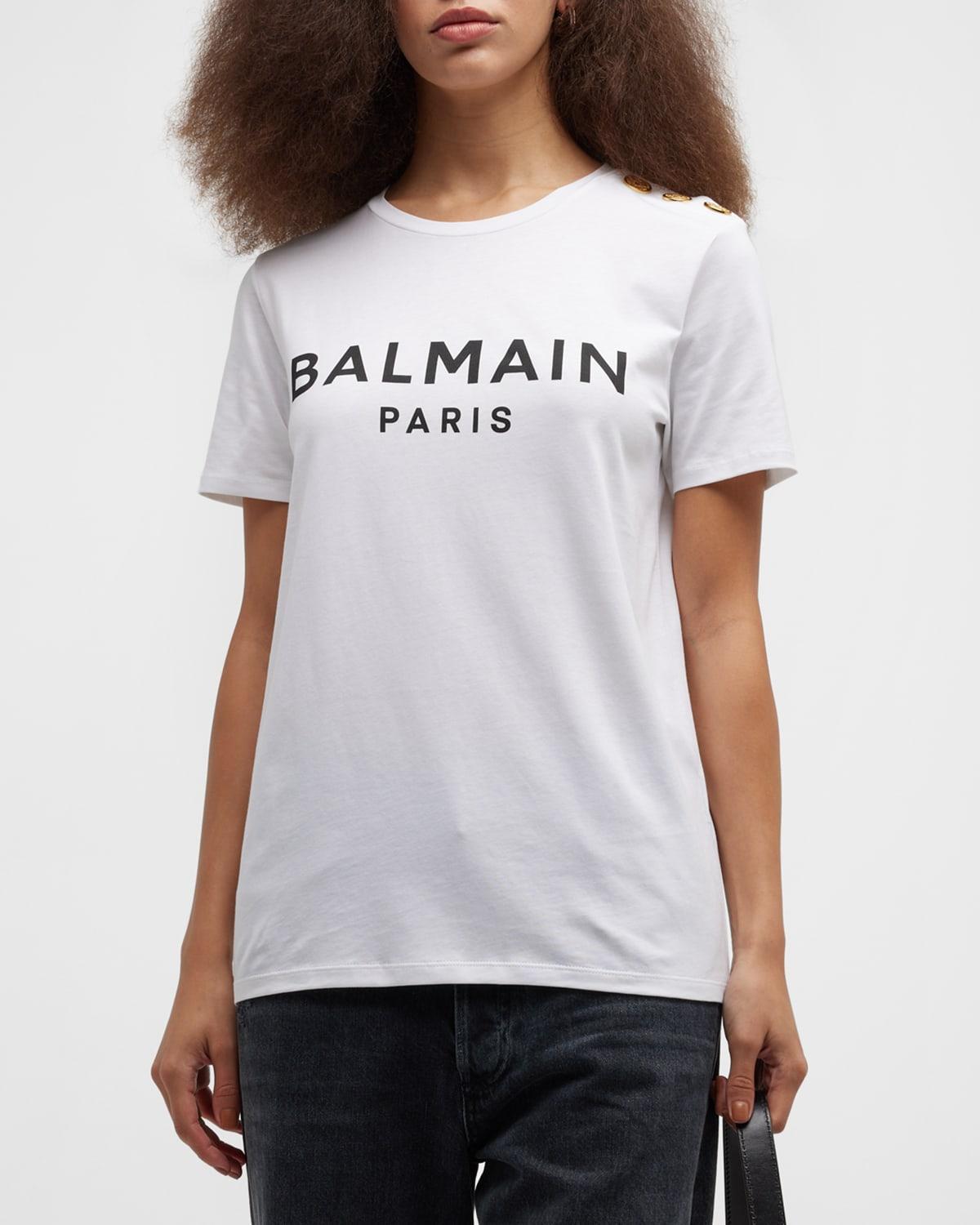 3-Button Flocked Logo T-Shirt Product Image