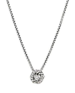 Petite Pave Infinity Pendant Necklace with Diamonds Product Image