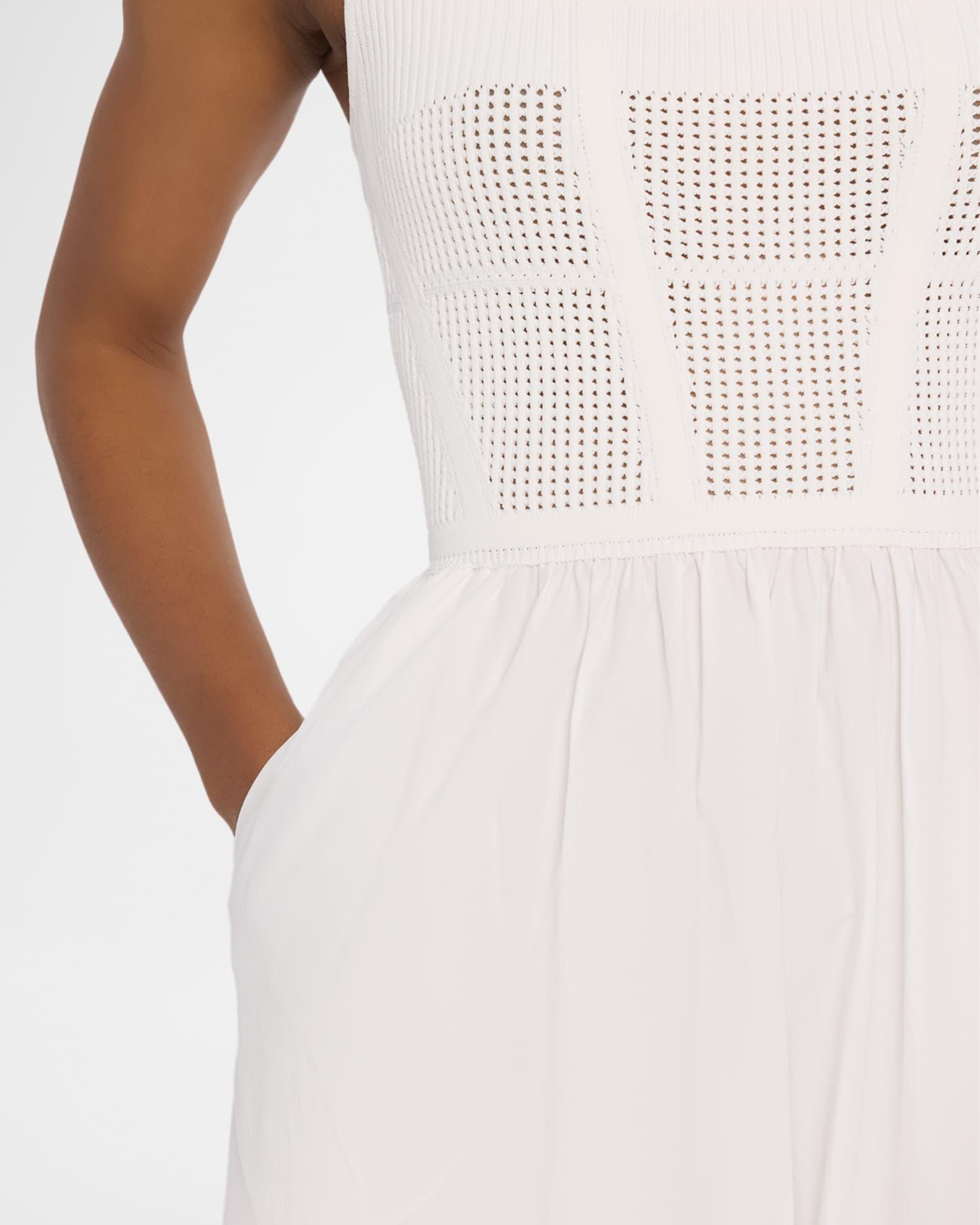 Kori Pointelle Mixed Media Midi Dress Product Image