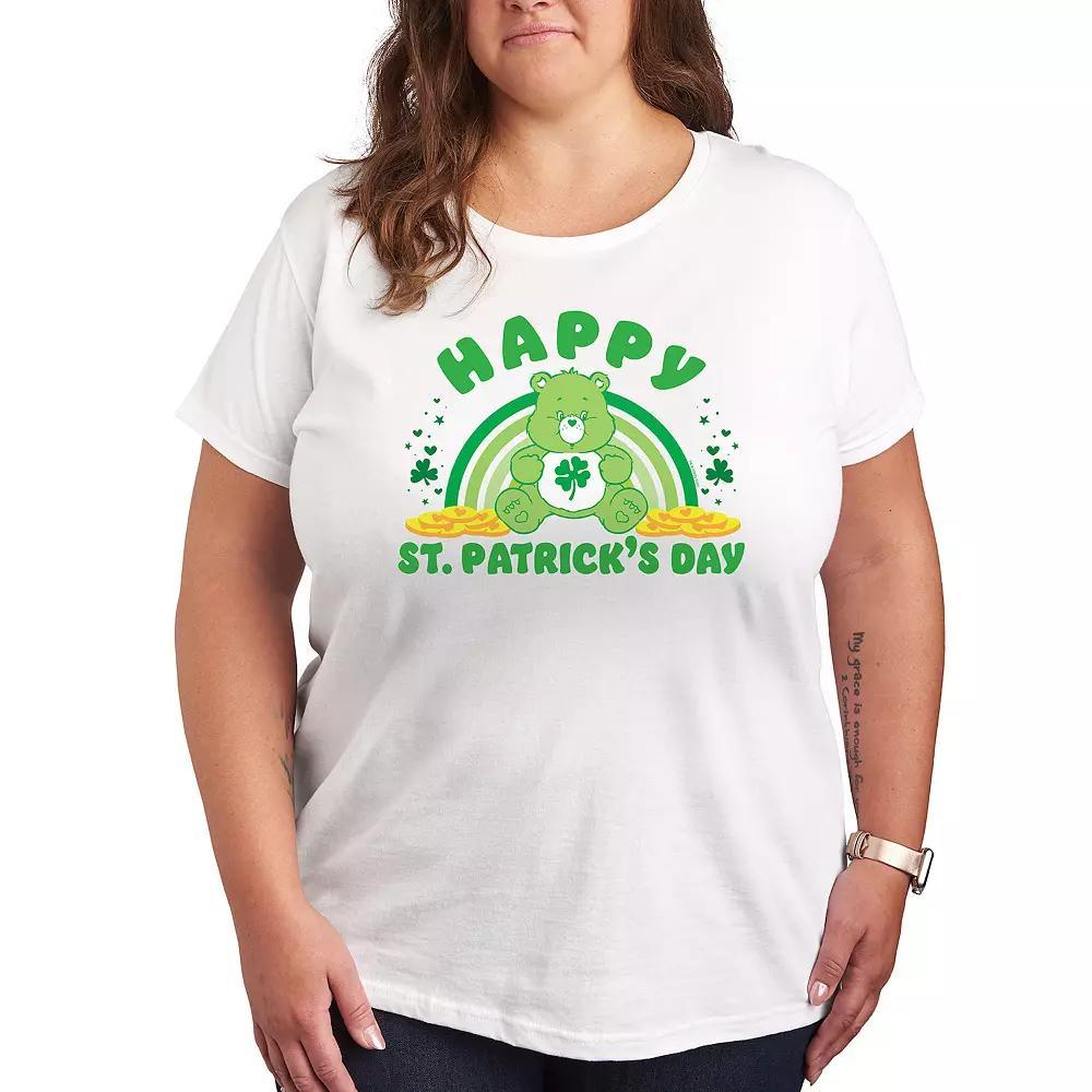 Plus Care Bears Happy St. Patricks Day Graphic Tee, Womens Product Image