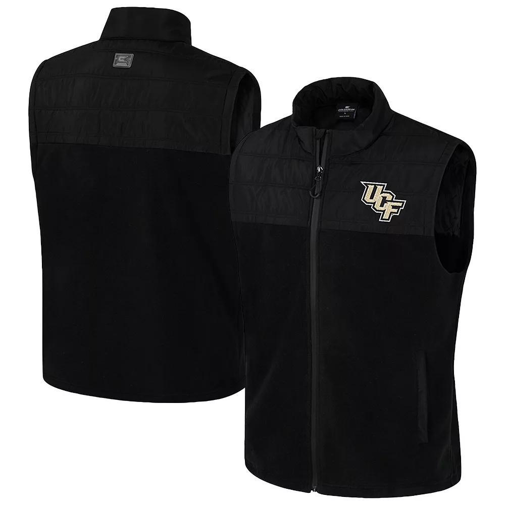 Men's Colosseum  Black UCF Knights Block The Sun Full-Zip Vest, Size: XL Product Image