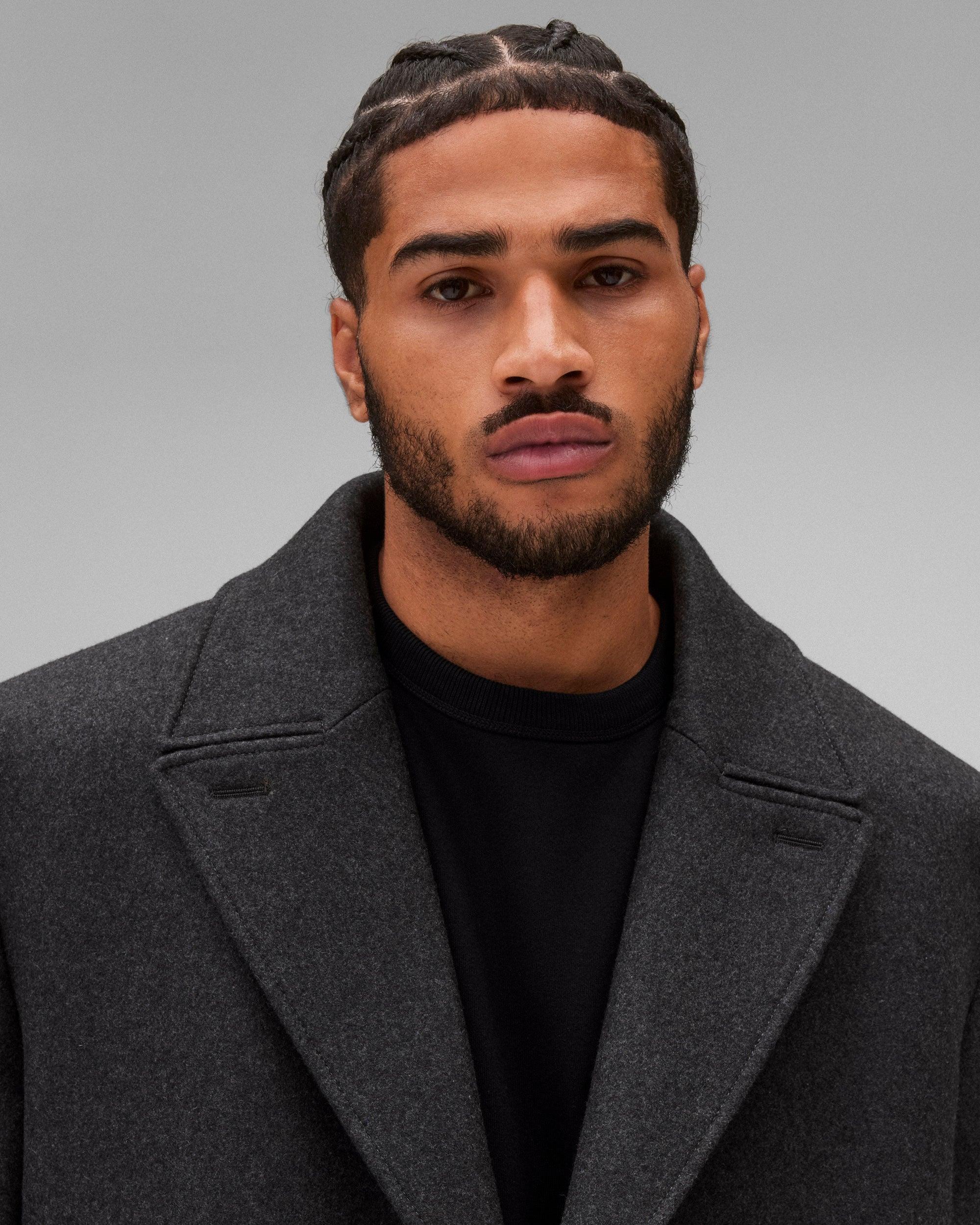 Wool Cashmere Polo Coat Male Product Image