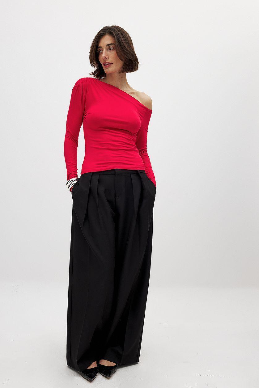 Off Shoulder Jersey Top Product Image