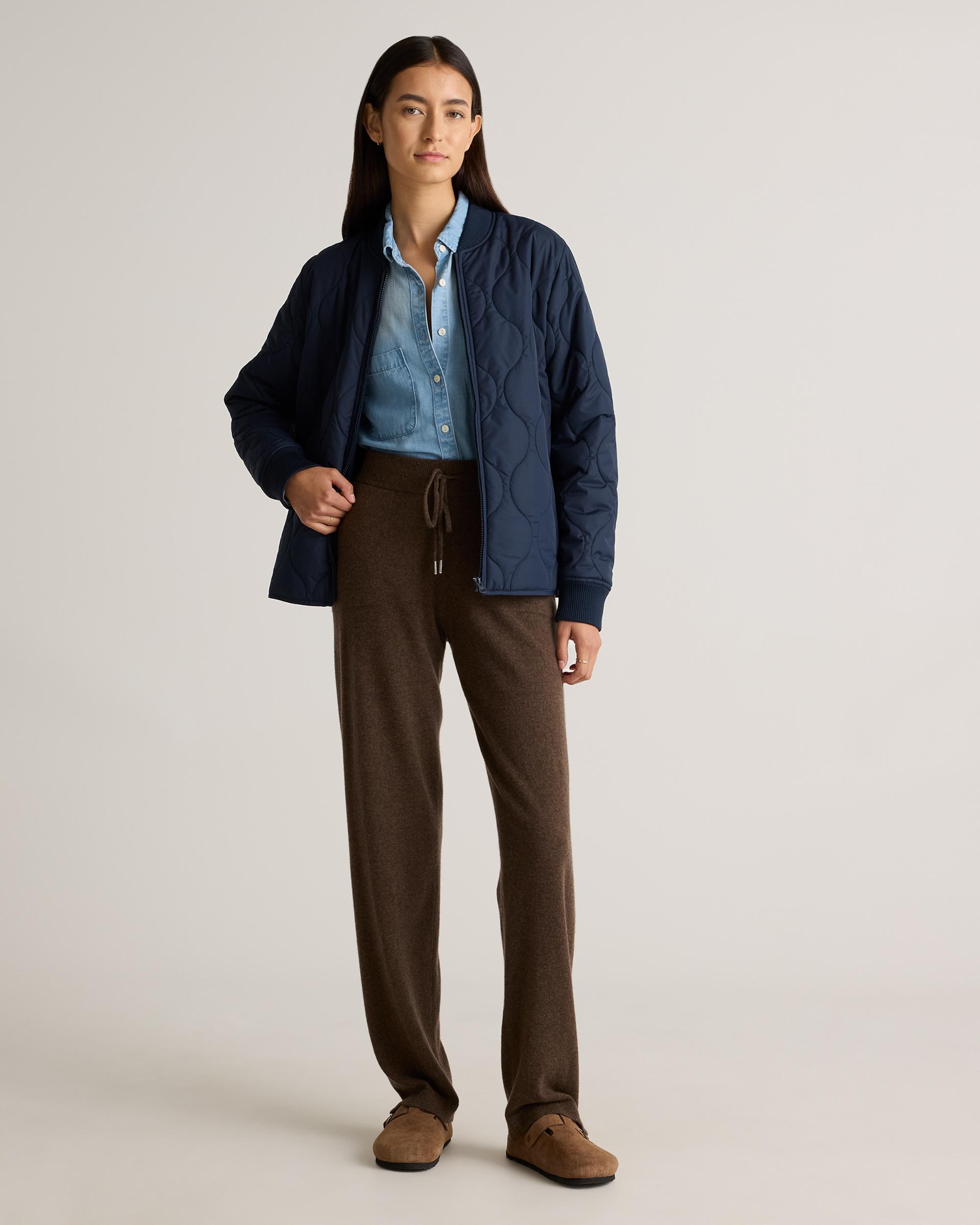 Quince | Women's Featherless Quilted Puffer Bomber Jacket Recycled Polyester Product Image