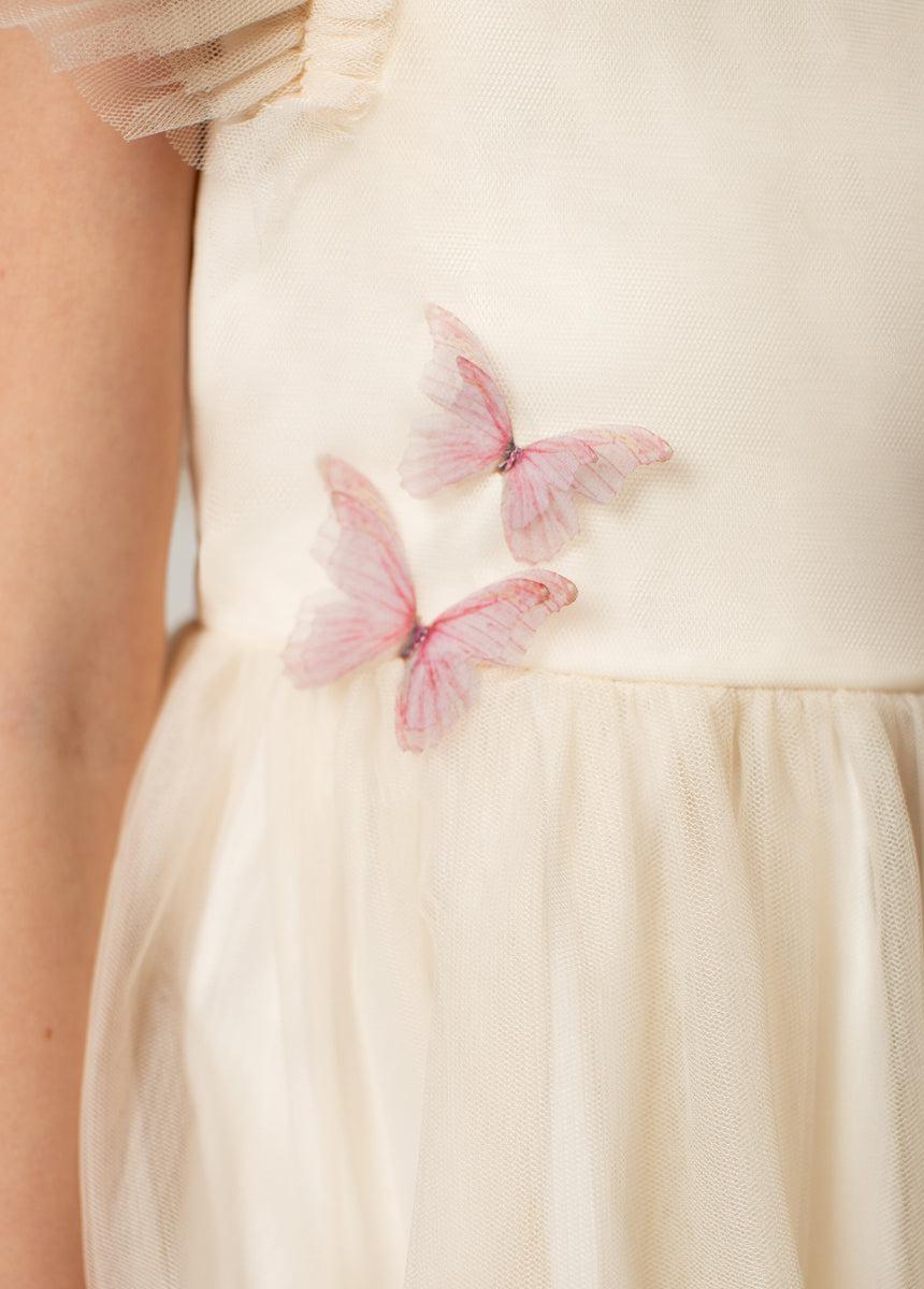 Lyrah Dress in Ecru Girls Product Image