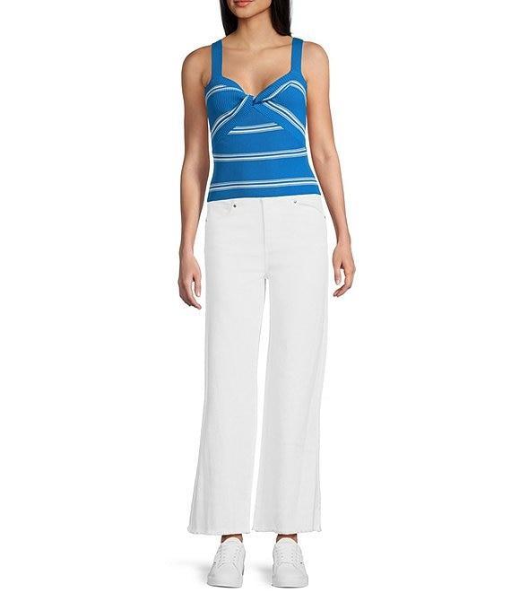 Copper Key Stripe Twist Knit Tank Top Product Image