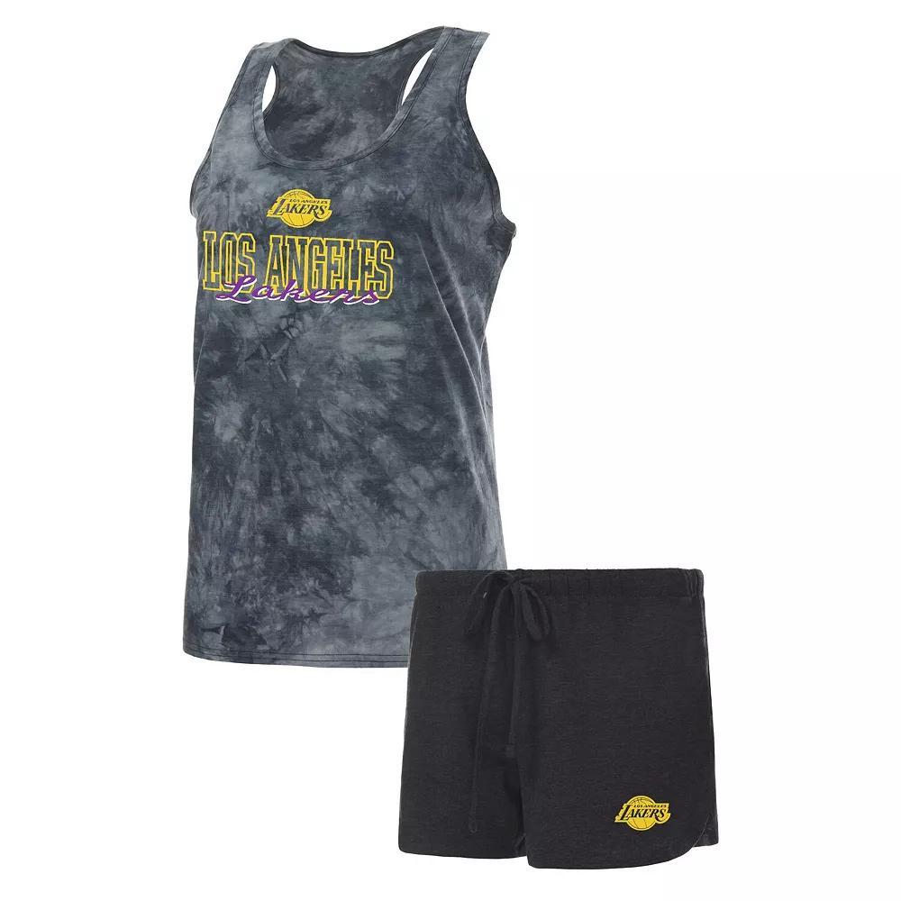 Women's Concepts Sport Charcoal Los Angeles Lakers Billboard Tank Top & Shorts Sleep Set, Size: Medium Product Image