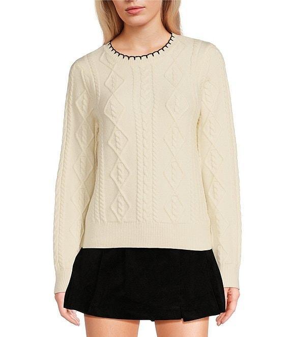 Copper Key Whipstitch Sweater Product Image