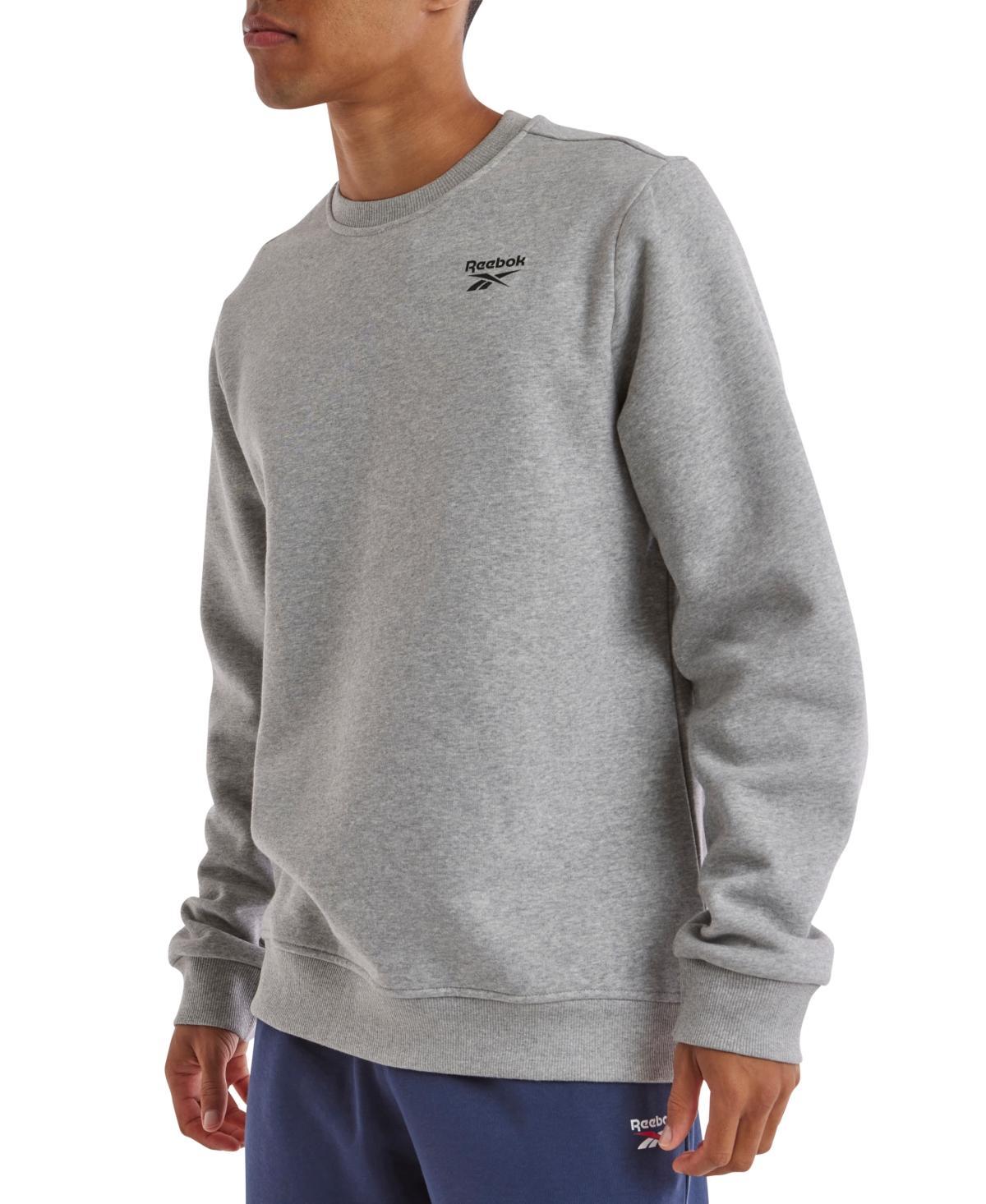 Reebok Mens Identity Vector Regular-Fit Logo-Print Fleece Sweatshirt Product Image
