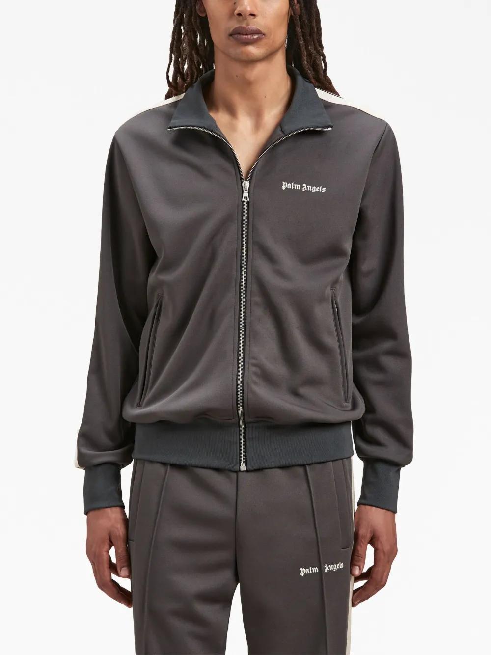 logo-print side-stripe track jacket Product Image