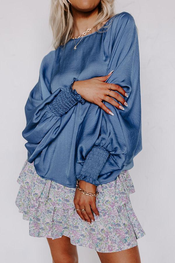 Saturday Night Premiere Shift Top in Riverside Product Image