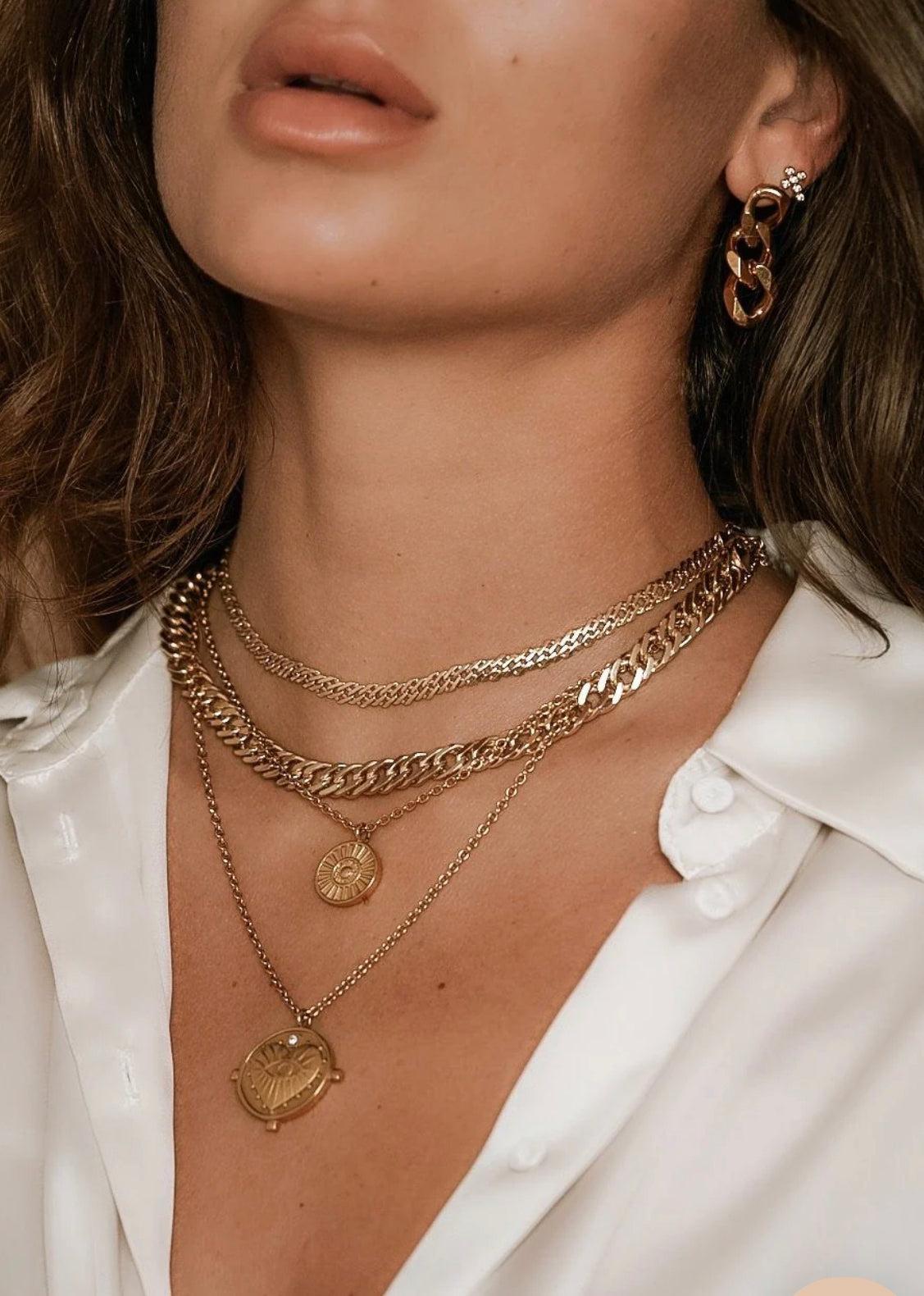 Gigi Double Coin Necklace Product Image