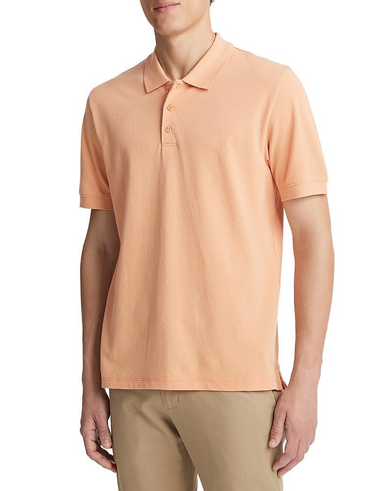 Mens Cotton Piqu Polo Shirt, Optic White, Size XS Vince Product Image