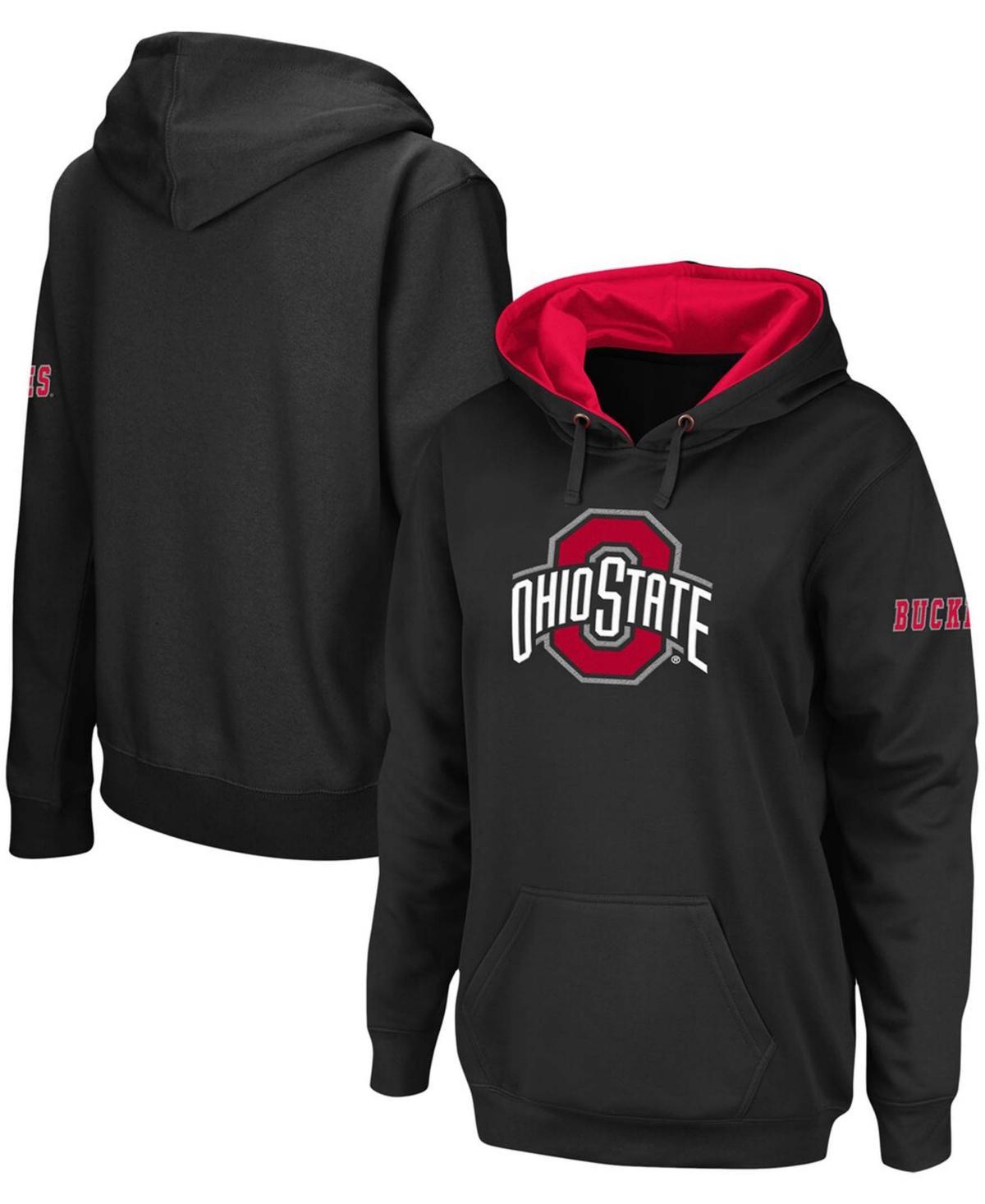 Women's Black Ohio State Buckeyes Big Logo Pullover Hoodie, Size: Medium Product Image