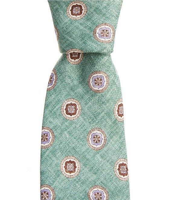 Edward Armah Open Medallion 3.3#double; Silk Tie Product Image