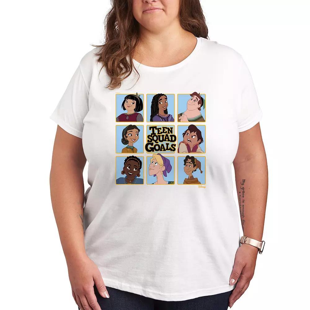 Disneys Wish Plus Teen Squad Goal Graphic Tee, Womens Product Image