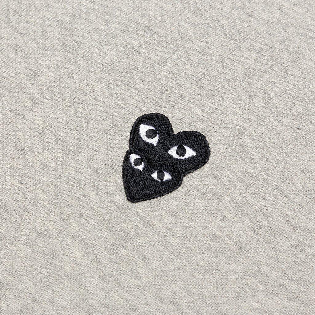 Stacked Heart Hooded Sweatshirt - Grey Male Product Image