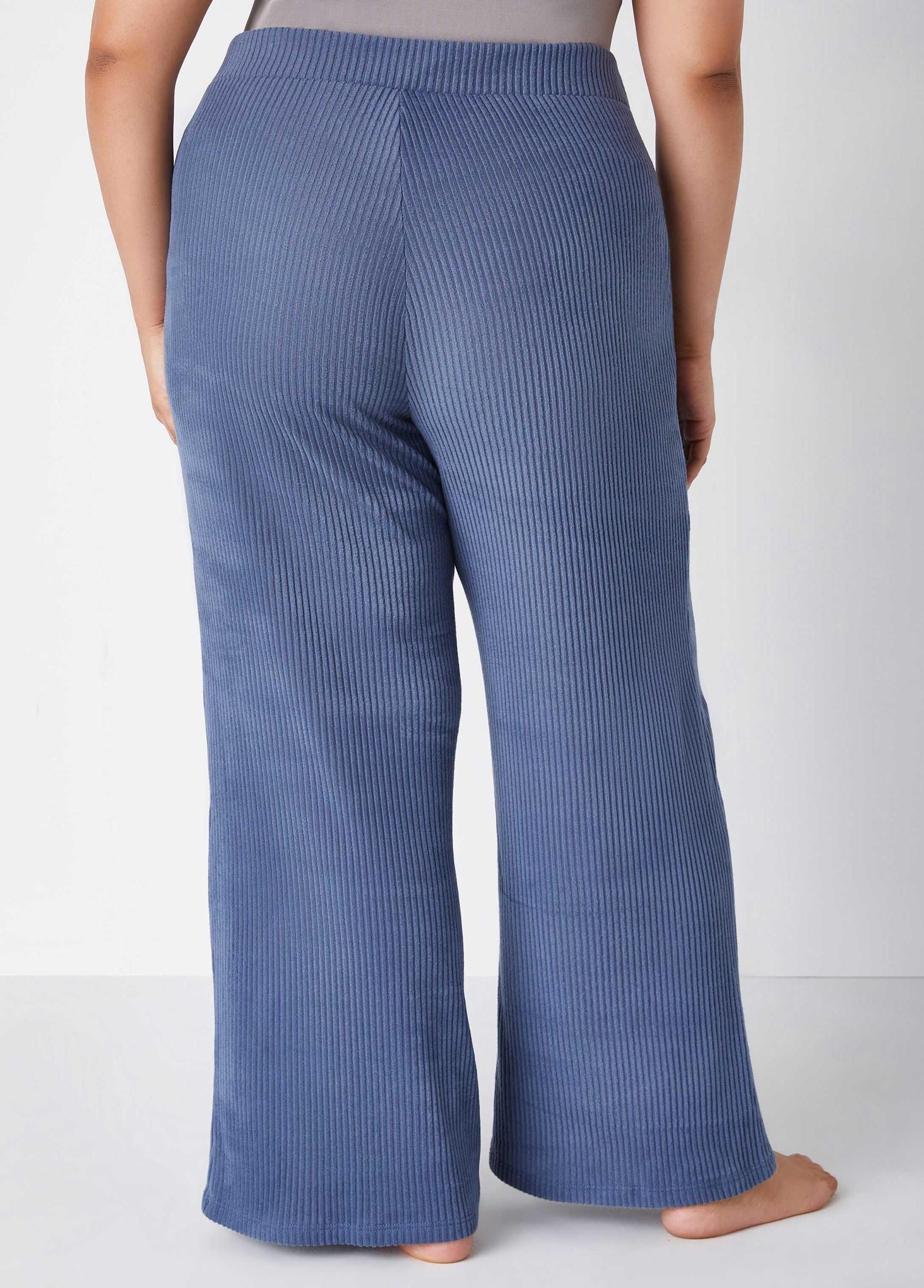 Ribbed Fleece Lounge Pants Product Image