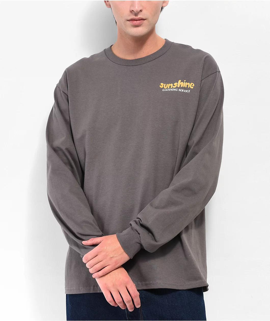A.LAB Sunshine Cleaning Grey Long Sleeve T-Shirt Product Image