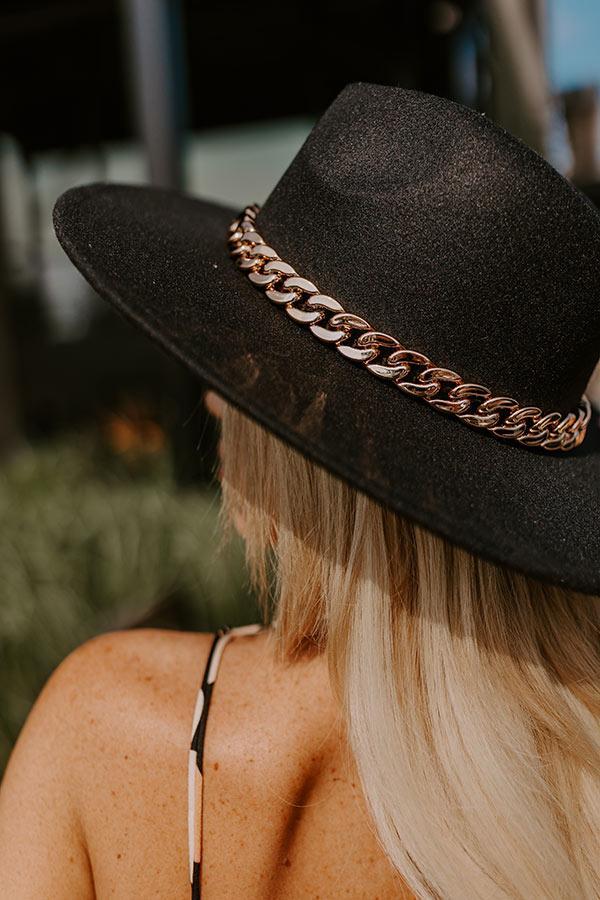 Love Of Lattes Felt Fedora In Black Product Image