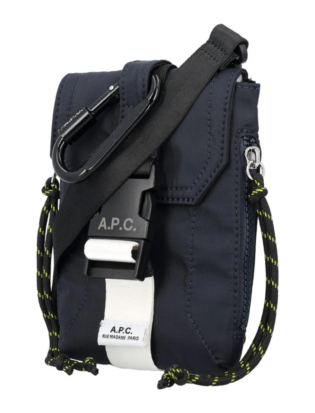 APC Navy Trek Crossbody Pouch In Iak Dark Navy Product Image