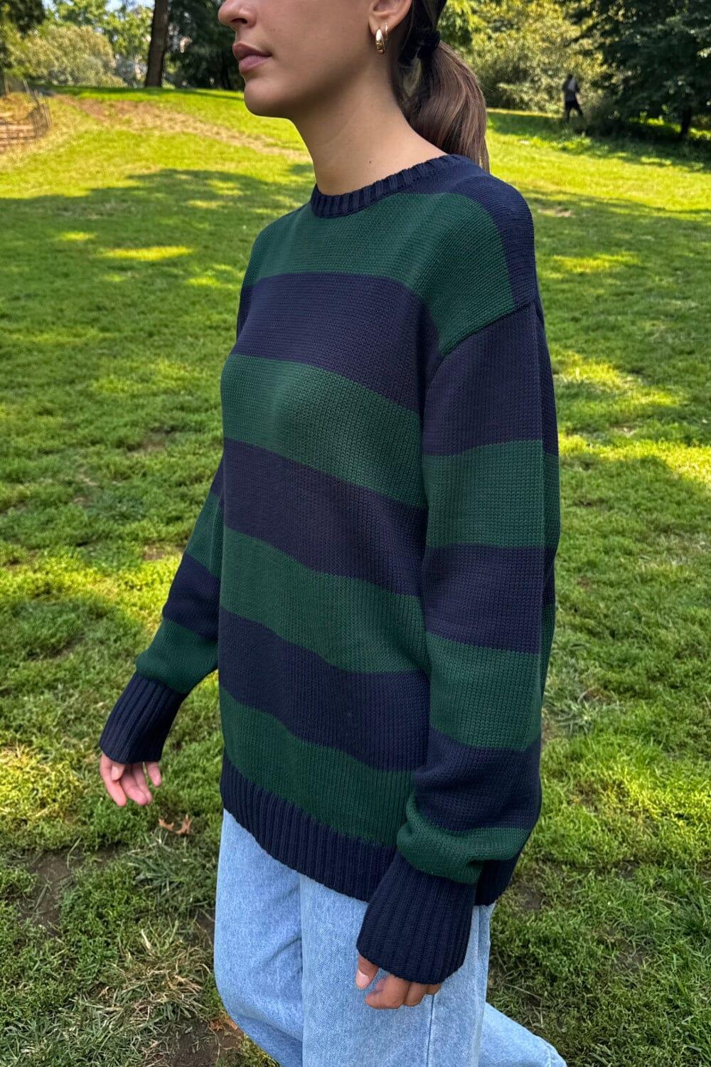 Brianna Cotton Thick Stripe Sweater Product Image