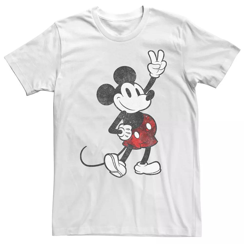 Big & Tall Disney Mickey Mouse Classic Camouflage Portrait Tee, Men's, Size: 5XL, White Product Image