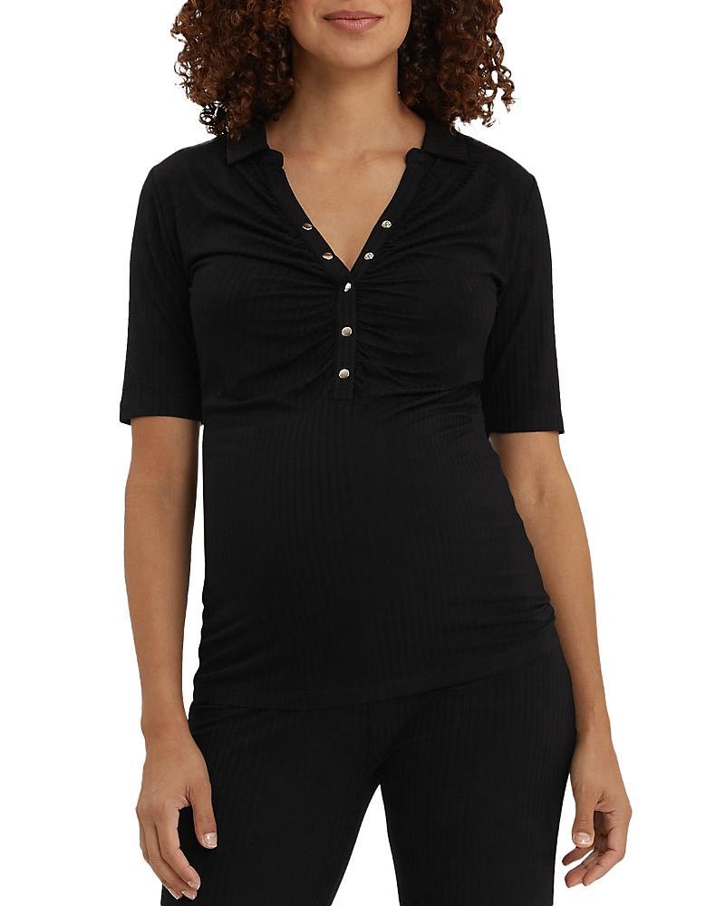 Nom Maternity Calista Ribbed Nursing Top Product Image