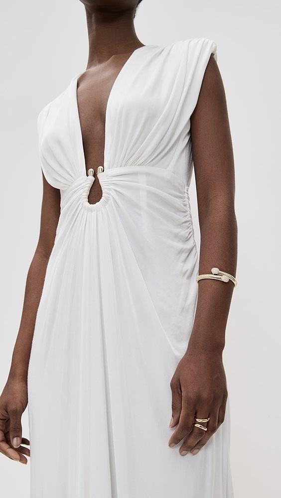 By Adina Eden Pave Oval Snake Wrap Bangle Bracelet | Shopbop Product Image