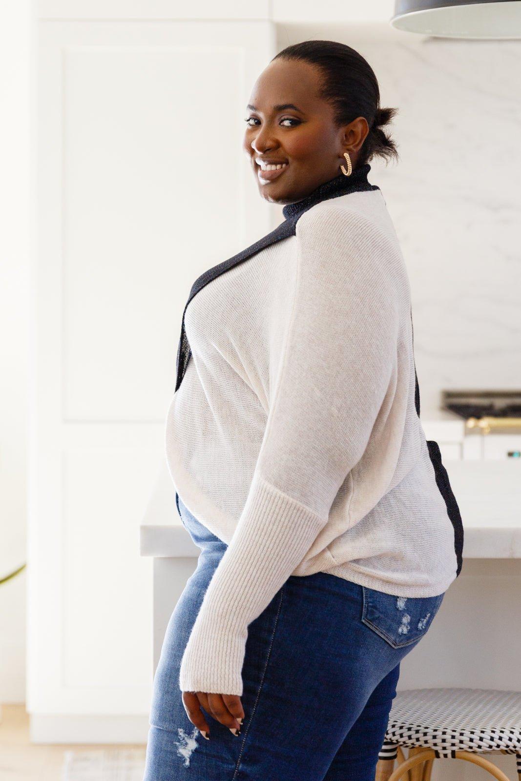 Can't Touch This Sparkle Color Blocked Sweater (Online Exclusive) Product Image