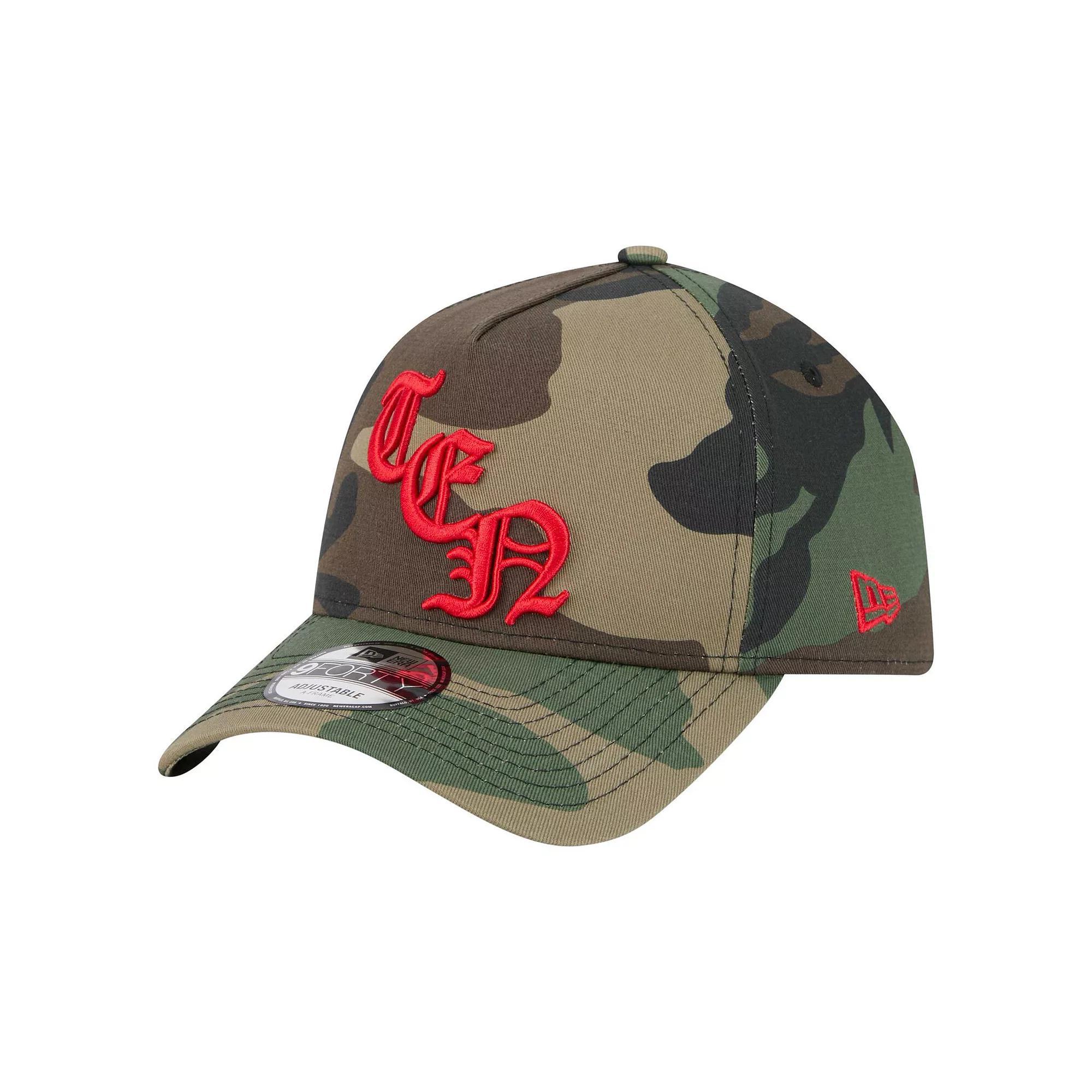 Mens New Era Camo Tennessee Titans Mystic Camo A-Frame 9FORTY Adjustable Hat Product Image