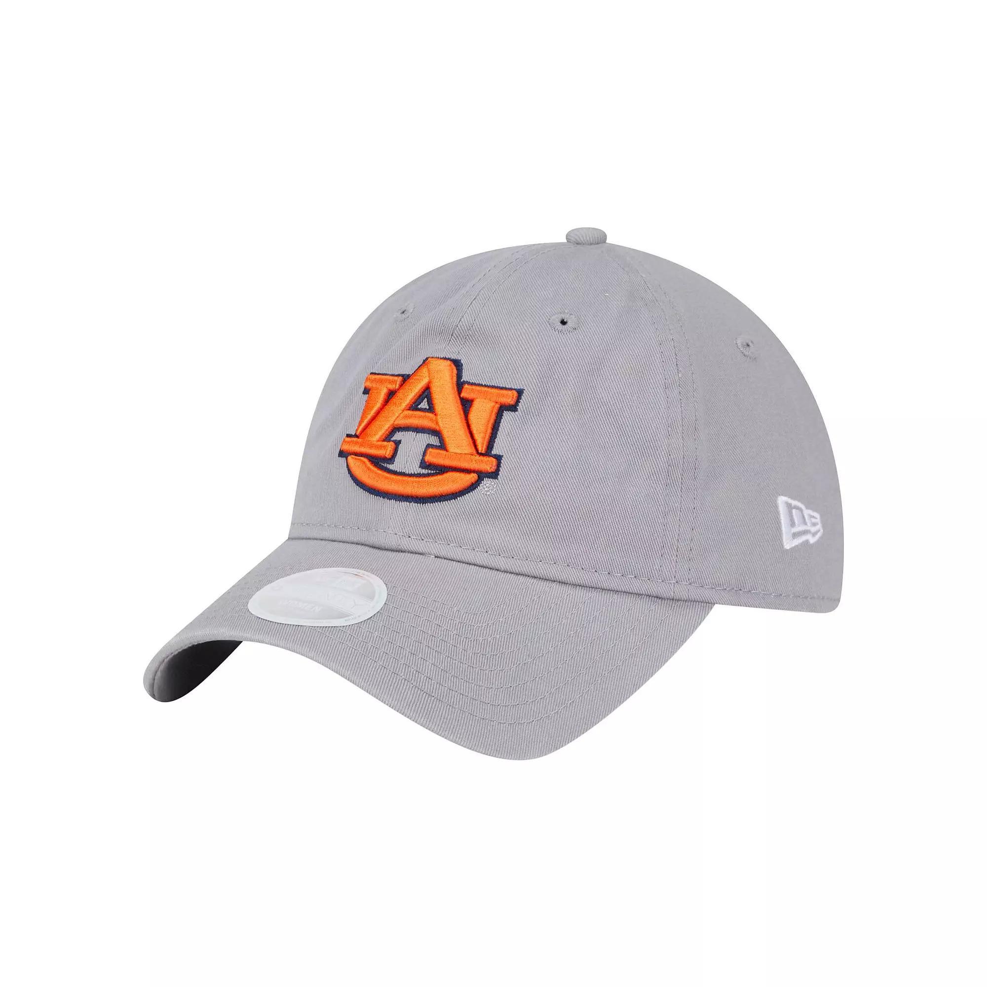 Women's New Era  Gray Auburn Tigers Logo 9TWENTY Adjustable Hat, Grey Product Image