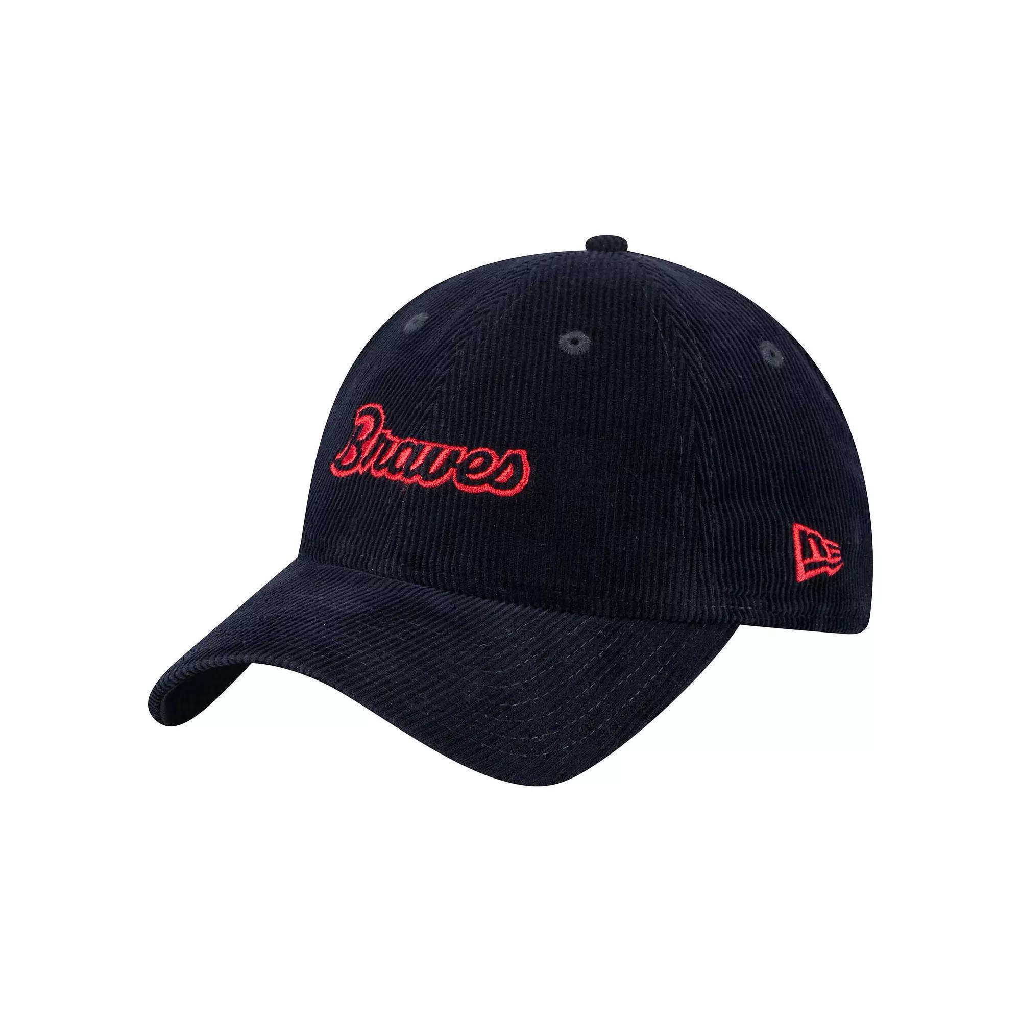 Women's New Era Dark Blue Texas Rangers Corduroy 9TWENTY Adjustable Hat Product Image