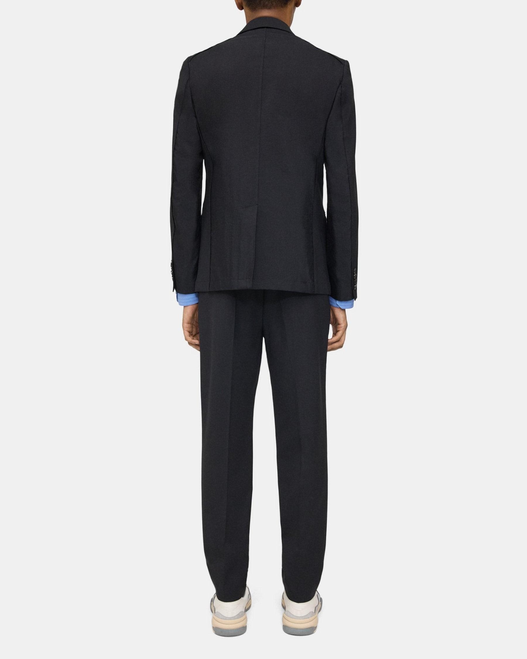 Three-Button Blazer in Wool Gabardine Product Image