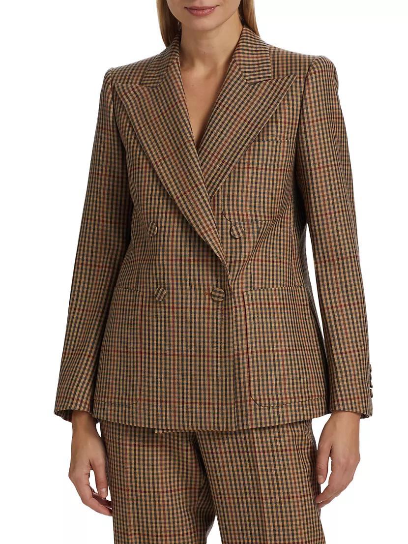 Beaume Plaid Wool Blazer Product Image