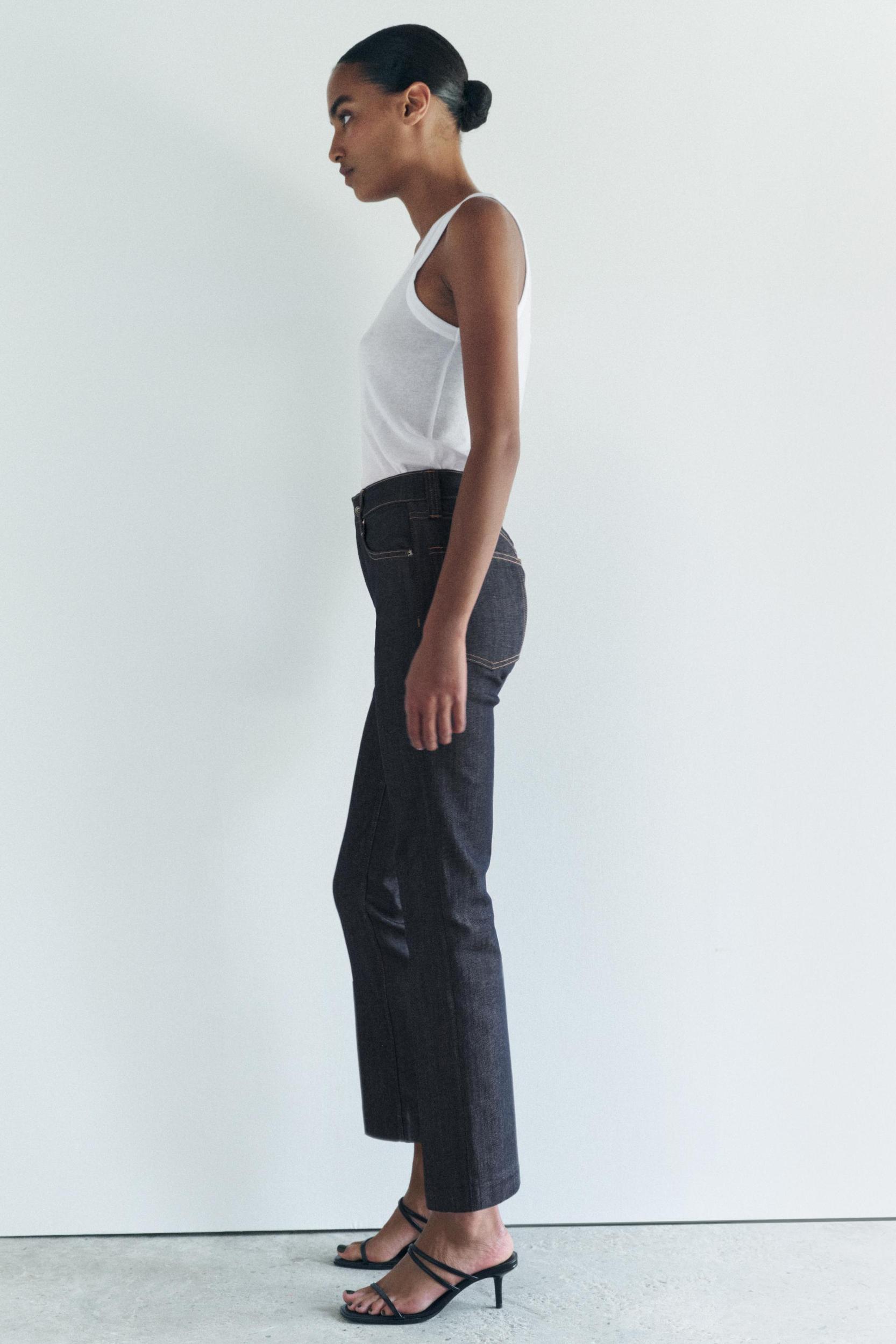 ZW COLLECTION HIGH RISE BOOTCUT CROPPED JEANS Product Image