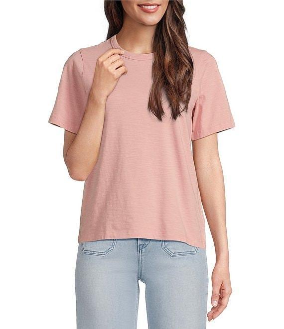 Faherty Sunwashed Crew Neck Short Sleeve Organic Cotton Tee Shirt Product Image