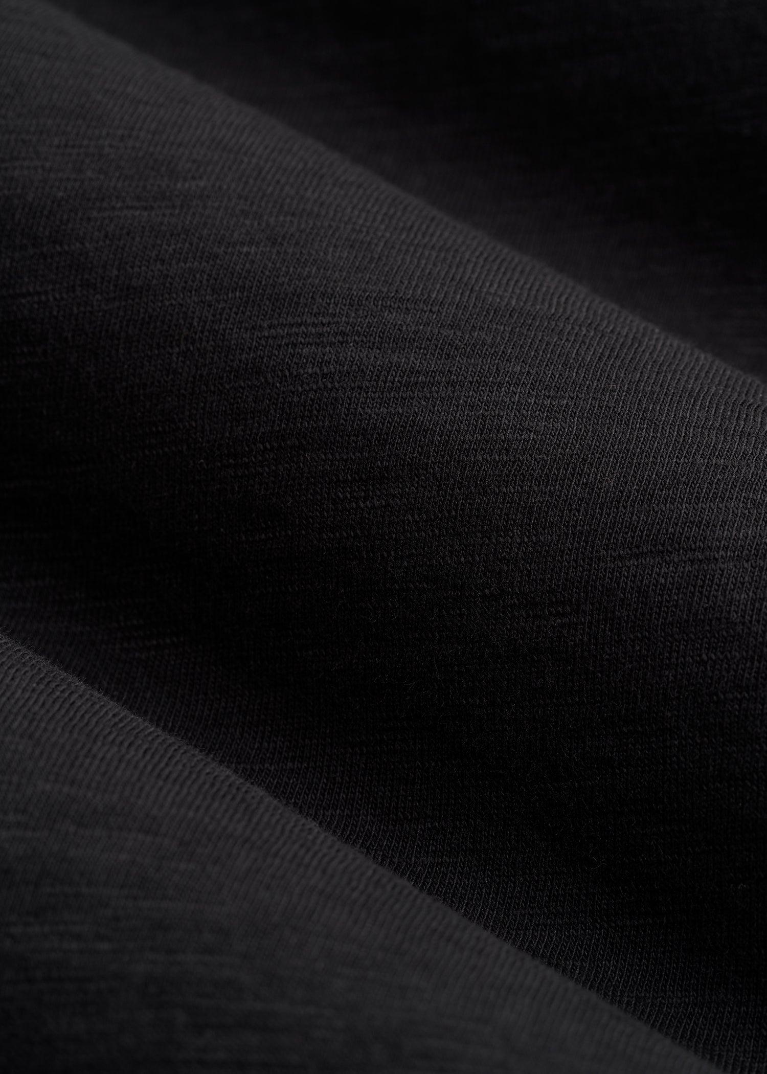 Sunwashed Short Sleeve Slub Henley for Tall Men in Black Product Image