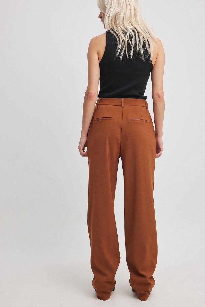 Wide Pleated Suit Pants Product Image