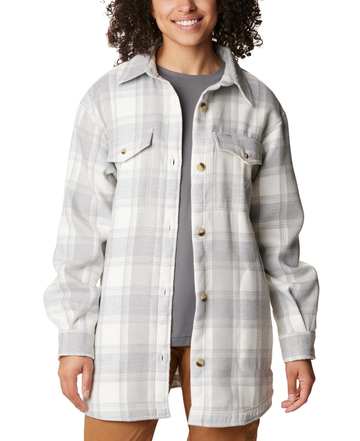 Columbia Calico Basin Shirt Jacket (Dark Nocturnal Buffalo Ombre) Women's Clothing Product Image