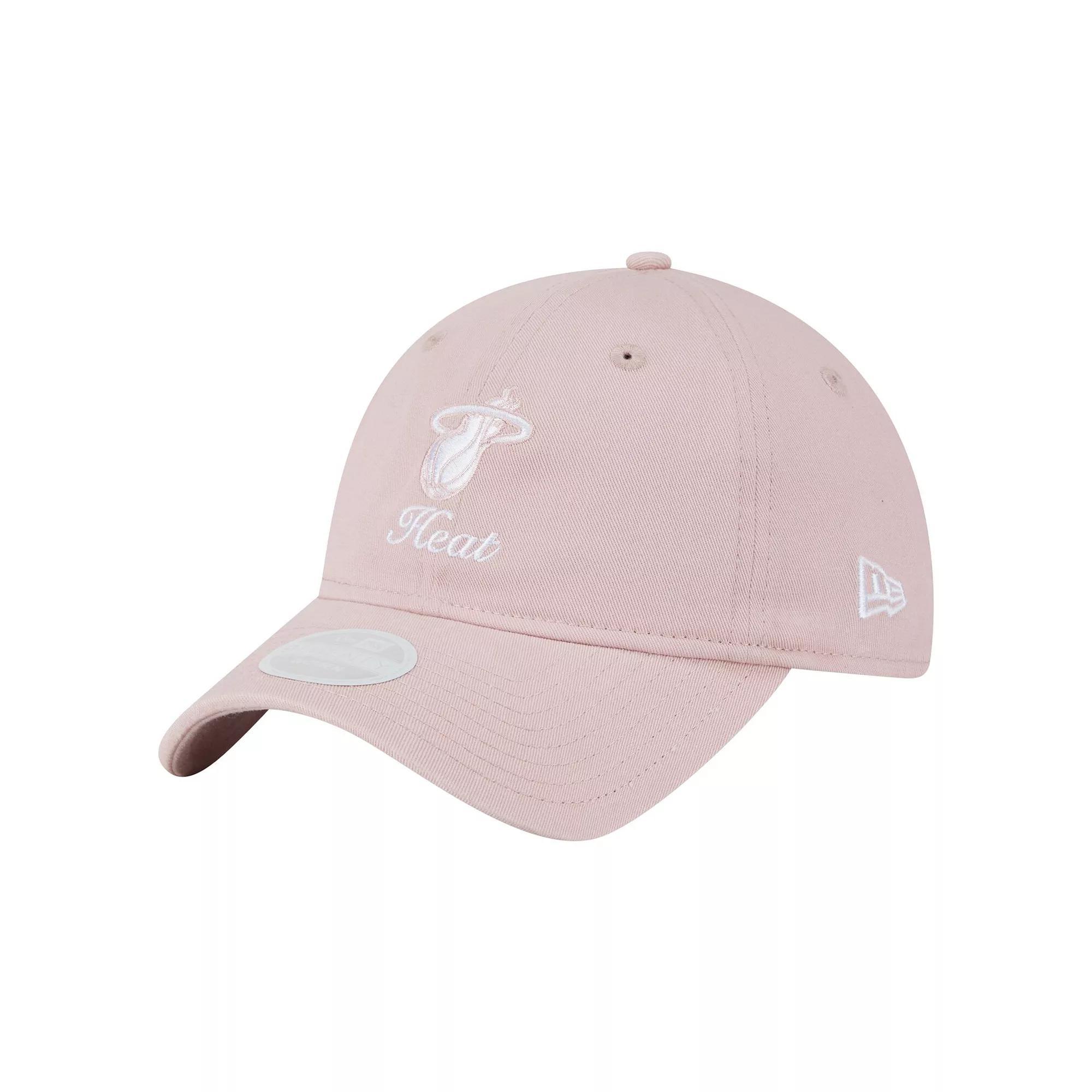 Women's New Era  Pink Miami Heat Gameday Preppy 9TWENTY Adjustable Hat Product Image